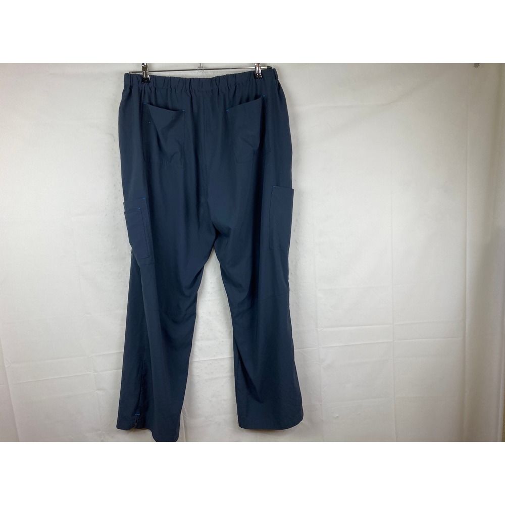 Koi Basics Women's Navy Blue Cargo‎ Scrub Pants Size 3X Drawstring Pockets - Picture 8 of 8